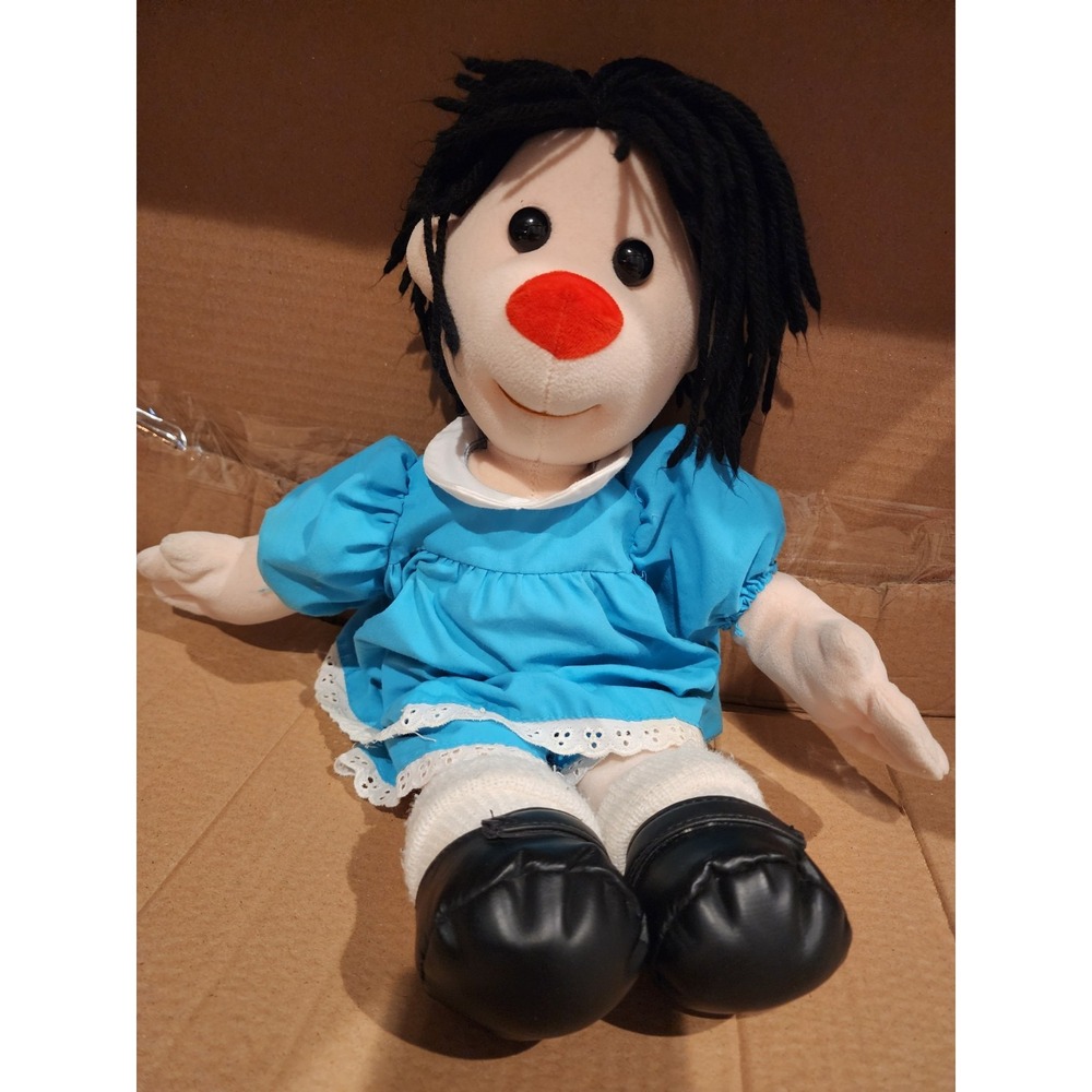 1995 Big Comfy Couch Molly Doll Plush Stuffed Toy Blue Dress Commonwealth VTG